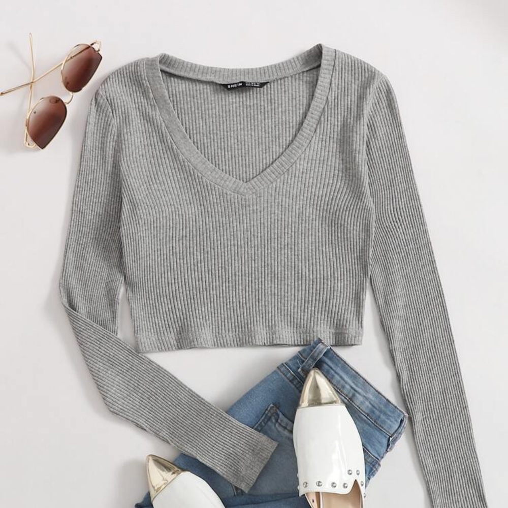 2 for 20 NWT shein ribbed long sleeve